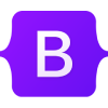 Bootstrap front end development framework icon