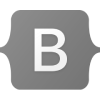 Bootstrap front end development framework icon