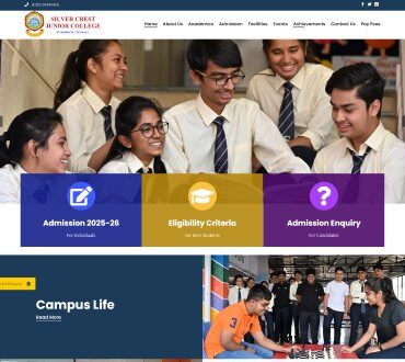 Higher education college website redesign in Pune