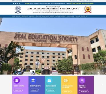 Engineering College design and development in Pune by V3S Web Solutions