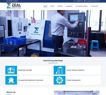 Industry business website design and development in Pune Maharashtra