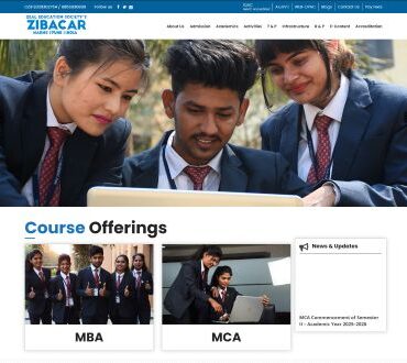 MBA/MCA College design and development in Pune by V3S Web Solutions