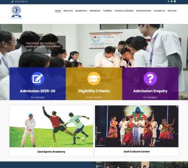 Junior College website development with course information pages in Pune